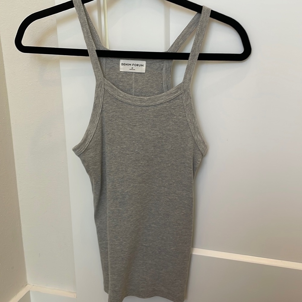 Denim Forum - Jane Ribbed Tank - XS